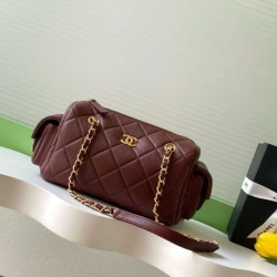 Replica Borse  bowling piccola Chanel AS5792 Pelle di agnello Bordeaux