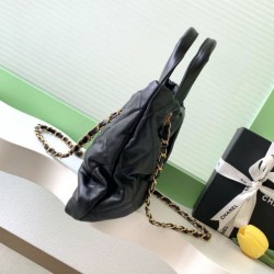 Replica Borsa a fiocco Chanel 25K Pelle di agnello AS5851 Nero Imitazioni Replica Borsa a fiocco Chanel 25K Pelle di agnello AS5851 Nero