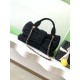 Replica Borsa  1:1 a fiocco Chanel 25K Pelle di vitello AS5851 Nero