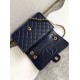 Replica Borsa Sweet Flap Chanel 24K Pelle di vacchetta oliata e cerata AS5145 Blu Imitazioni Replica Borsa Sweet Flap Chanel 24K Pelle di vacchetta oliata e cerata AS5145 Blu