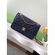 Replica Borsa Sweet Flap Chanel 24K Pelle di vacchetta oliata e cerata AS5145 Blu Imitazioni Replica Borsa Sweet Flap Chanel 24K Pelle di vacchetta oliata e cerata AS5145 Blu