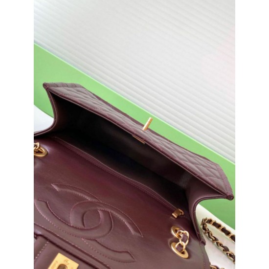 Replica Borsa Chanel Sweet Flap 24K Pelle di vacchetta oliata e cerata AS5145 Borgogna Imitazioni Replica Borsa Chanel Sweet Flap 24K Pelle di vacchetta oliata e cerata AS5145 Borgogna