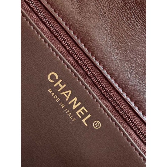 Replica Borsa Chanel Sweet Flap 24K Pelle di vacchetta oliata e cerata AS5145 Borgogna Imitazioni Replica Borsa Chanel Sweet Flap 24K Pelle di vacchetta oliata e cerata AS5145 Borgogna