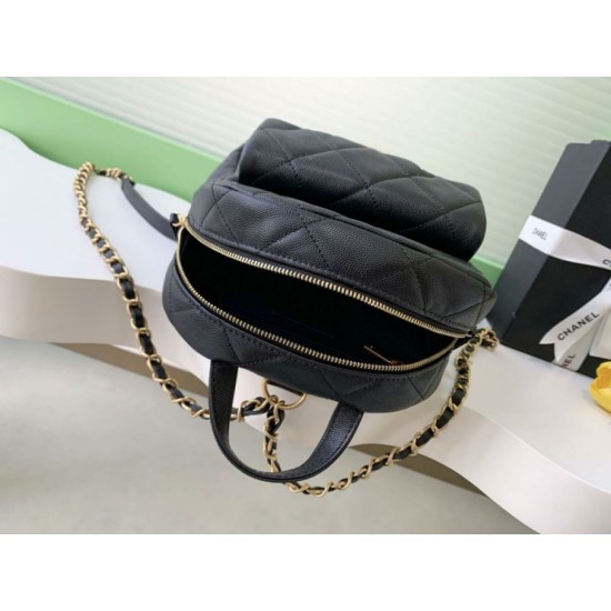 Replica Zaino Chanel 25K Pelle di vitello granata AS5793 Nero Imitazioni Replica Zaino Chanel 25K Pelle di vitello granata AS5793 Nero