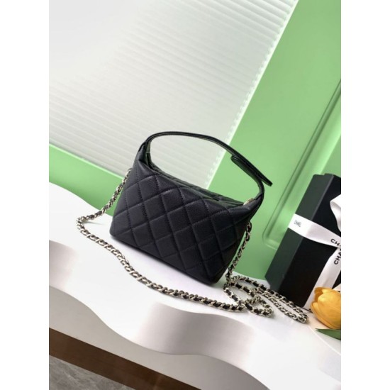 Replica Pochette Chanel 25S con catena Pelle di vitello granata AP4747 Nero Imitazioni Replica Pochette Chanel 25S con catena Pelle di vitello granata AP4747 Nero