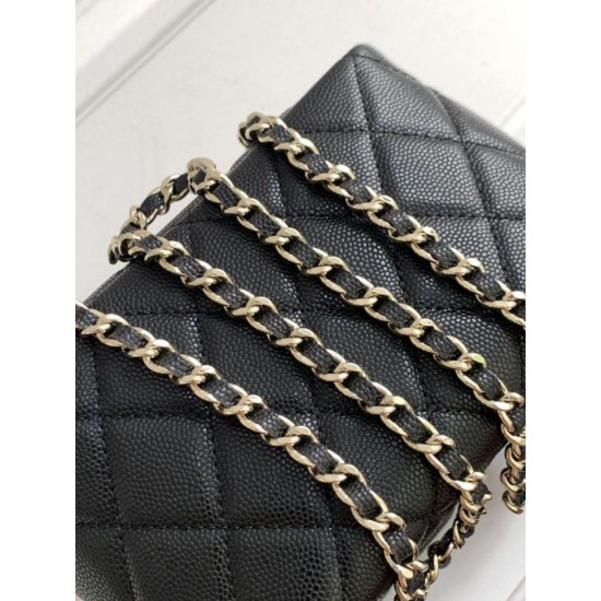 Replica Pochette Chanel 25S con catena Pelle di vitello granata AP4747 Nero Imitazioni Replica Pochette Chanel 25S con catena Pelle di vitello granata AP4747 Nero