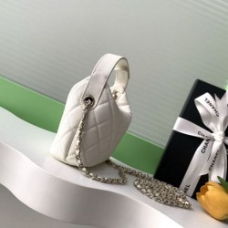 Replica Pochette Chanel 25S con catena Pelle di vitello granata AP4747 Bianco Imitazioni Replica Pochette Chanel 25S con catena Pelle di vitello granata AP4747 Bianco