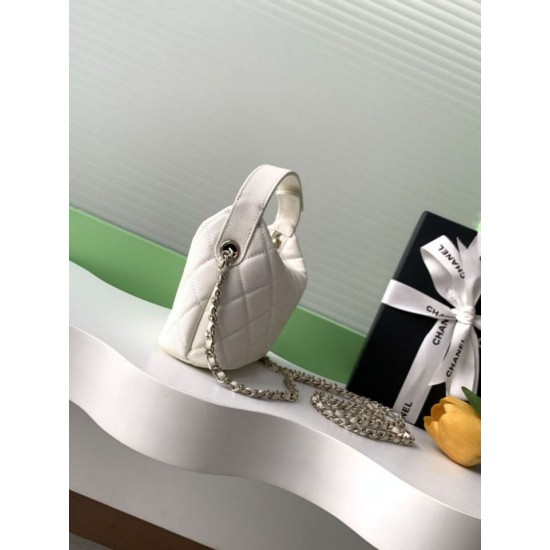 Replica Pochette Chanel 25S con catena Pelle di vitello granata AP4747 Bianco Imitazioni Replica Pochette Chanel 25S con catena Pelle di vitello granata AP4747 Bianco