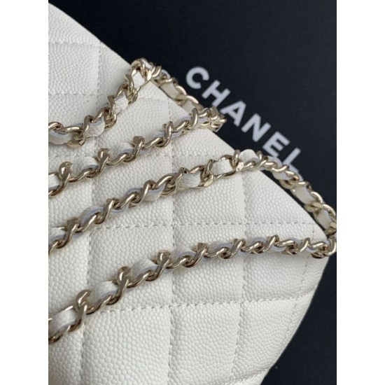 Replica Pochette Chanel 25S con catena Pelle di vitello granata AP4747 Bianco Imitazioni Replica Pochette Chanel 25S con catena Pelle di vitello granata AP4747 Bianco