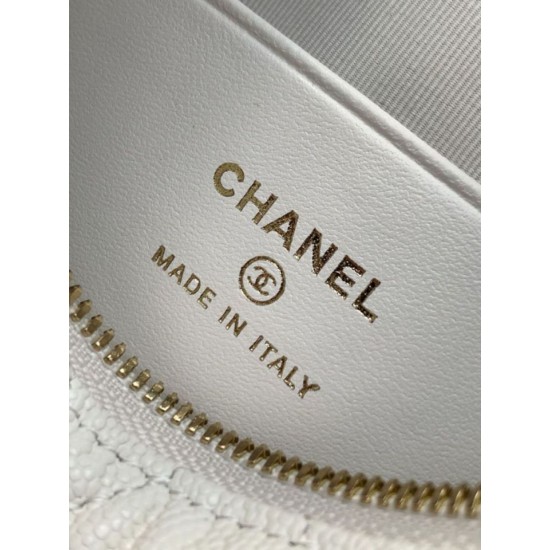 Replica Pochette Chanel 25S con catena Pelle di vitello granata AP4747 Bianco Imitazioni Replica Pochette Chanel 25S con catena Pelle di vitello granata AP4747 Bianco