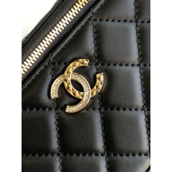 Replica Borsa a tracolla Chanel 25C Vanity con catena AP4404 Nero Imitazioni Replica Borsa a tracolla Chanel 25C Vanity con catena AP4404 Nero
