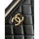 Replica Borsa a tracolla Chanel 25C Vanity con catena AP4404 Nero Imitazioni Replica Borsa a tracolla Chanel 25C Vanity con catena AP4404 Nero