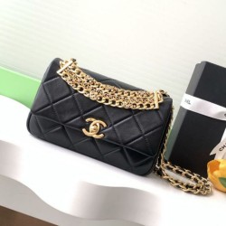 Replica Borsa  1:1 a tracolla Chanel Matelasse Coco AS4595 Nero