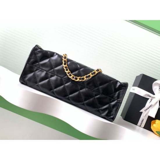 Replica Borsa tote Chanel grande con tracolla a catena AS5303 Nero Imitazioni Replica Borsa tote Chanel grande con tracolla a catena AS5303 Nero