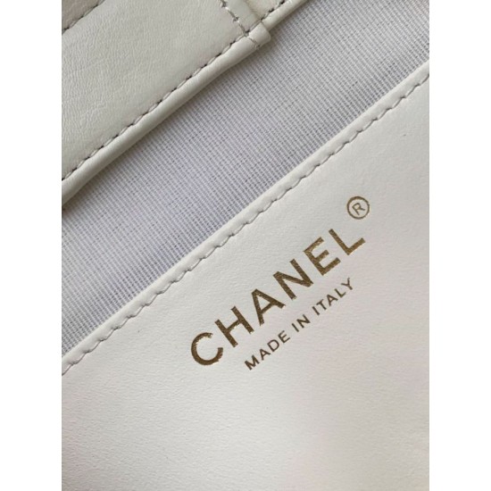 Replica Borse  tote Chanel grande con tracolla a catena AS5303 Bianco