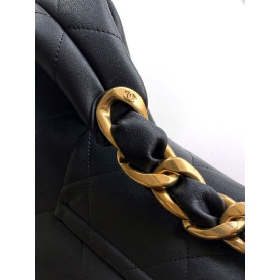 Replica Borse hobo Chanel Maxi AS5839 Pelle di vitello nera Imitazioni Replica Borse hobo Chanel Maxi AS5839 Pelle di vitello nera