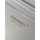 Replica Borsa hobo Chanel Maxi AS5839 Pelle di vitello bianca