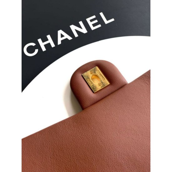 Replica Borsa hobo Chanel AS5838 Pelle di vitello marrone Imitazioni Replica Borsa hobo Chanel AS5838 Pelle di vitello marrone