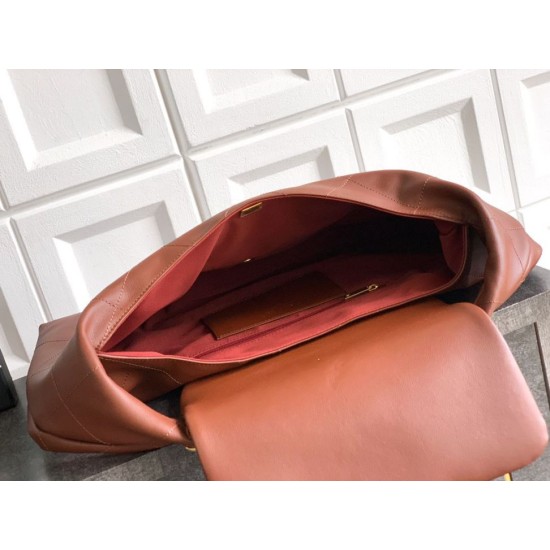 Replica Borsa hobo Chanel AS5838 Pelle di vitello marrone Imitazioni Replica Borsa hobo Chanel AS5838 Pelle di vitello marrone