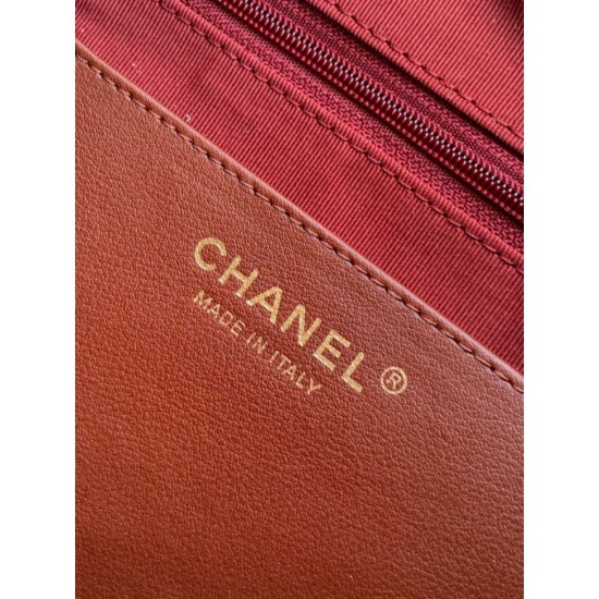 Replica Borsa hobo Chanel AS5838 Pelle di vitello marrone Imitazioni Replica Borsa hobo Chanel AS5838 Pelle di vitello marrone
