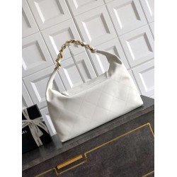 Borsa Pari hobo Chanel AS5838 Pelle di vitello bianca Borsa Pari hobo Chanel AS5838 Pelle di vitello bianca