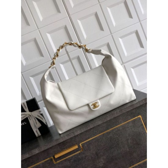 Replica Bora Pari hobo Chanel AS5838 Pelle di vitello bianca Imitazioni Replica Bora Pari hobo Chanel AS5838 Pelle di vitello bianca