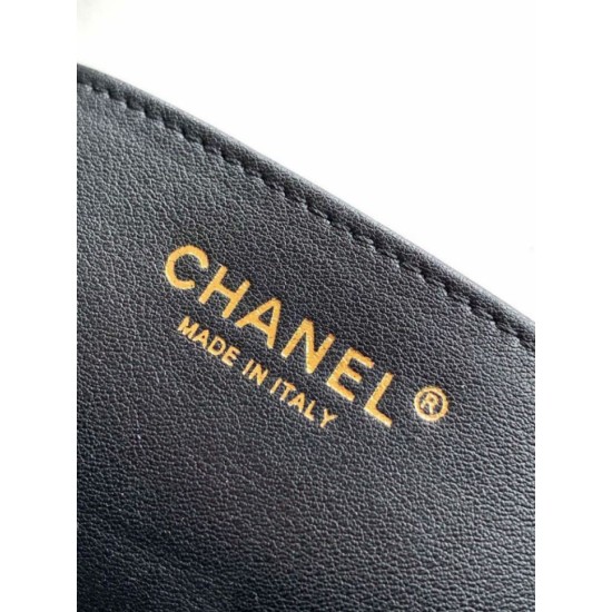 Replica Borsa Hobo Chanel Piccola AS5837 Pelle di Vitello Nera Imitazioni Replica Borsa Hobo Chanel Piccola AS5837 Pelle di Vitello Nera