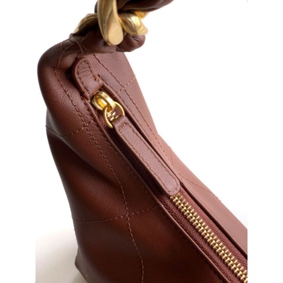 Replica Borsa Hobo Chanel Piccola AS5837 Pelle di Vitello Marrone Imitazioni Replica Borsa Hobo Chanel Piccola AS5837 Pelle di Vitello Marrone