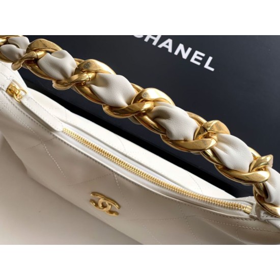 Replica Borse Imitazioni Hobo Chanel Piccola AS5837 Pelle di Vitello Bianca Imitazioni Replica Borse Imitazioni Hobo Chanel Piccola AS5837 Pelle di Vitello Bianca