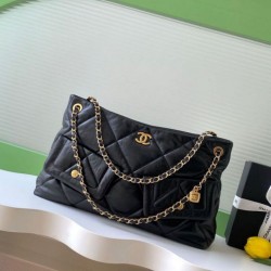 Replica Borsa Shopping Chanel AS5740 Pelle di Agnello Nera