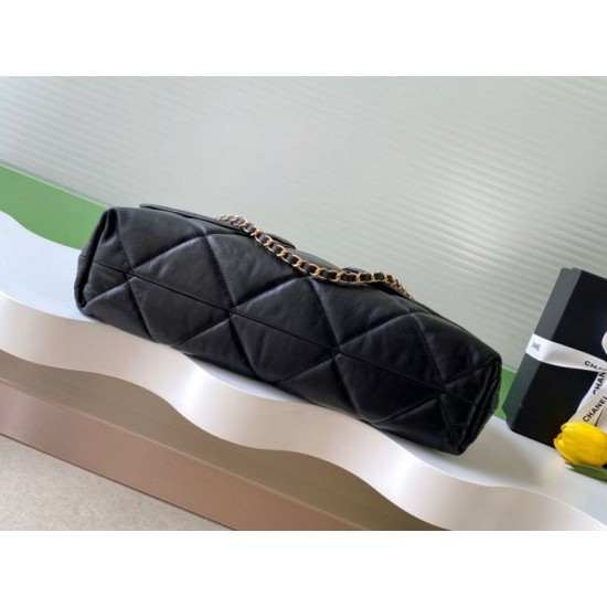 Replica Borsa Shopping Chanel AS5740 Pelle di Agnello Nera Imitazioni Replica Borsa Shopping Chanel AS5740 Pelle di Agnello Nera