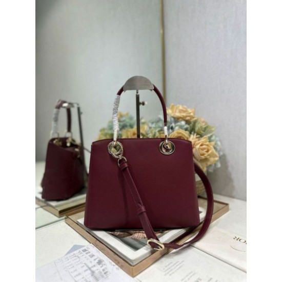 Replica borsa tote Dior CD 26SS fiocco bordeaux Imitazioni Replica borsa tote Dior CD 26SS fiocco bordeaux