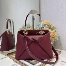Replica borsa tote Dior CD 26SS fiocco bordeaux