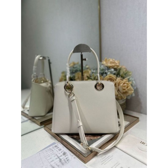 Replica borse griffate tote Dior CD 26SS con fiocco bianca Imitazioni Replica borse griffate tote Dior CD 26SS con fiocco bianca