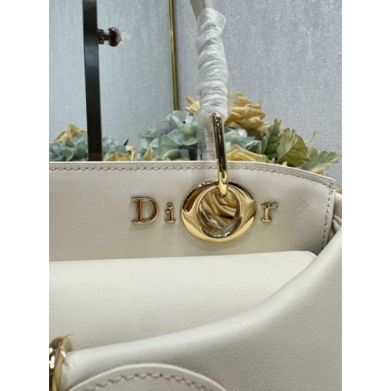 Replica borse griffate tote Dior CD 26SS con fiocco bianca Imitazioni Replica borse griffate tote Dior CD 26SS con fiocco bianca