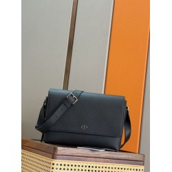 Borsa a tracolla Dior CD Icon Uomo nera
