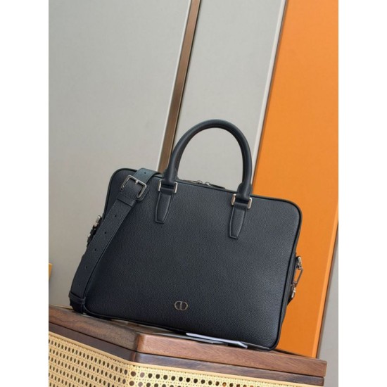 Replica Borsa tote Dior CD Icon Uomo con cerniera nera