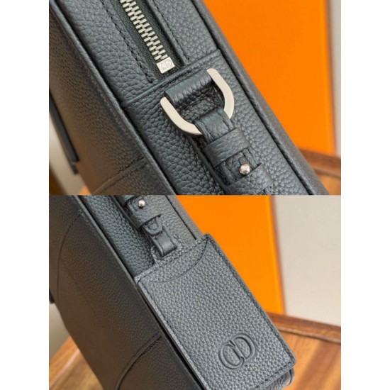 Replica Borsa tote Dior CD Icon Uomo con cerniera nera