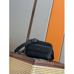 Borse a tracolla Dior CD Icon uomo con cerniera nera