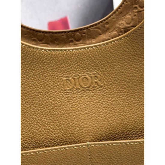 Replica borse griffate tote Dior Privé Icons Uomo marrone in pelle di vitello