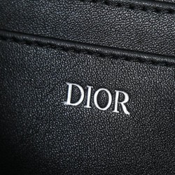 Replica pochette Dior A4 cerniera borsa Dior Oblique nera