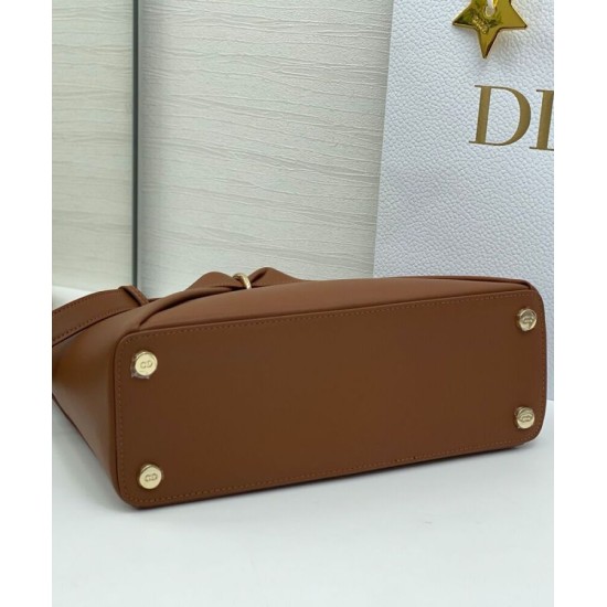 Replica Dior CD 26SS Borse Imitazioni tote con fiocco color caffè Imitazioni Replica Dior CD 26SS Borse Imitazioni tote con fiocco color caffè