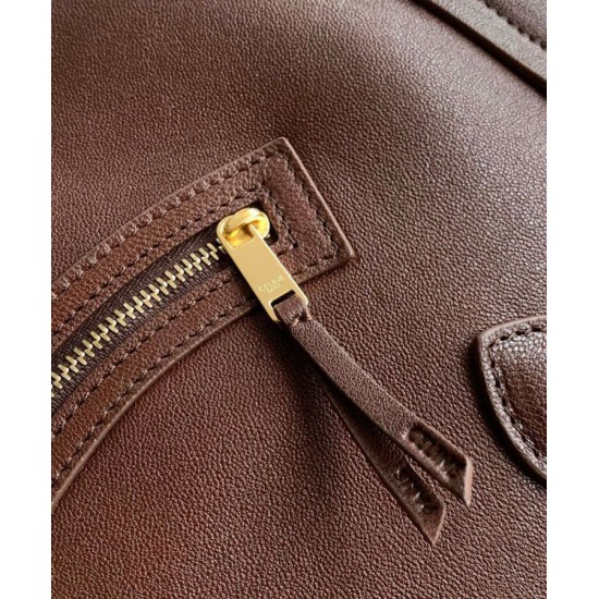 Replica Borsa tote a spalla media Luggage Celine morbida pelle di agnello lucida malva Imitazioni Replica Borsa tote a spalla media Luggage Celine morbida pelle di agnello lucida malva