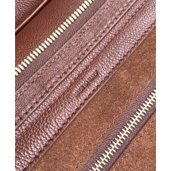 Borsa tote a spalla media Luggage Celine morbida pelle di agnello lucida malva