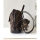 Replica Zaino con coulisse in tessuto jacquard FF Fendi 8BZ057 Caffè Imitazioni Replica Zaino con coulisse in tessuto jacquard FF Fendi 8BZ057 Caffè