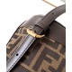 Replica Zaino con coulisse in tessuto jacquard FF Fendi 8BZ057 Caffè Imitazioni Replica Zaino con coulisse in tessuto jacquard FF Fendi 8BZ057 Caffè