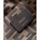 Replica Zaino con coulisse in tessuto jacquard FF Fendi 8BZ057 Caffè Imitazioni Replica Zaino con coulisse in tessuto jacquard FF Fendi 8BZ057 Caffè