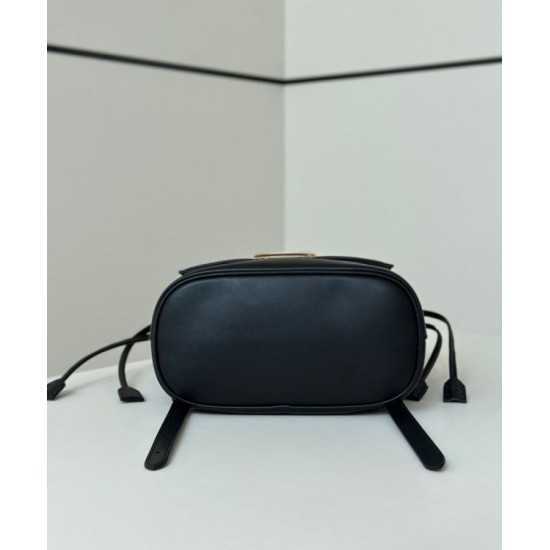 Replica Zaino con coulisse da donna Fendi Cappuccino Vintage Nero Imitazioni Replica Zaino con coulisse da donna Fendi Cappuccino Vintage Nero