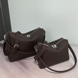 Replica Borsa a tracolla Fendi Lui Media/Grande 7VA667 Caffè