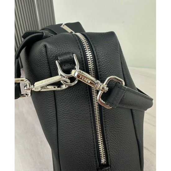 Replica Borsa a tracolla Fendi Lui Media/Grande 7VA667 Nero